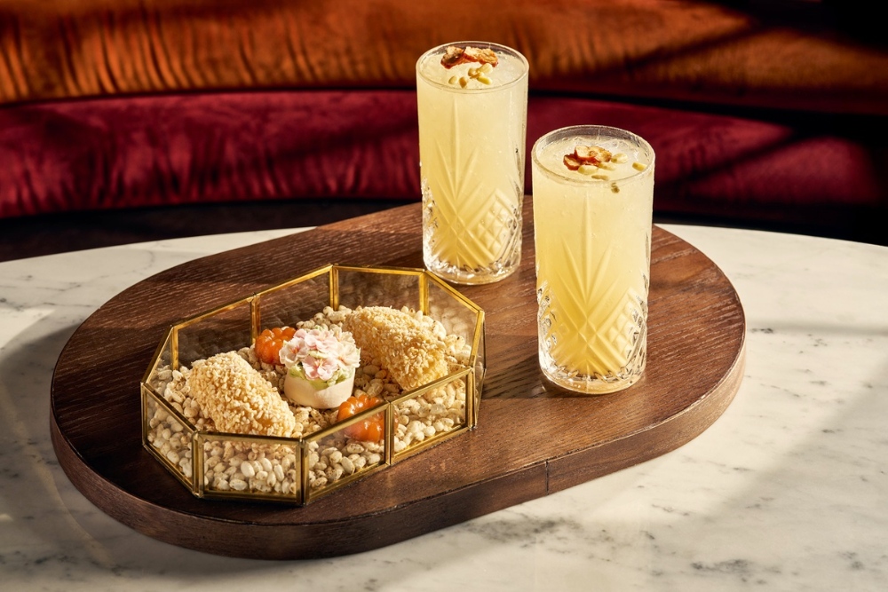 ▲地平線酒廊將供應韓國傳統甜點套餐，為秋日時光增添一抹溫柔甜意。(圖/INSPIRE提供)