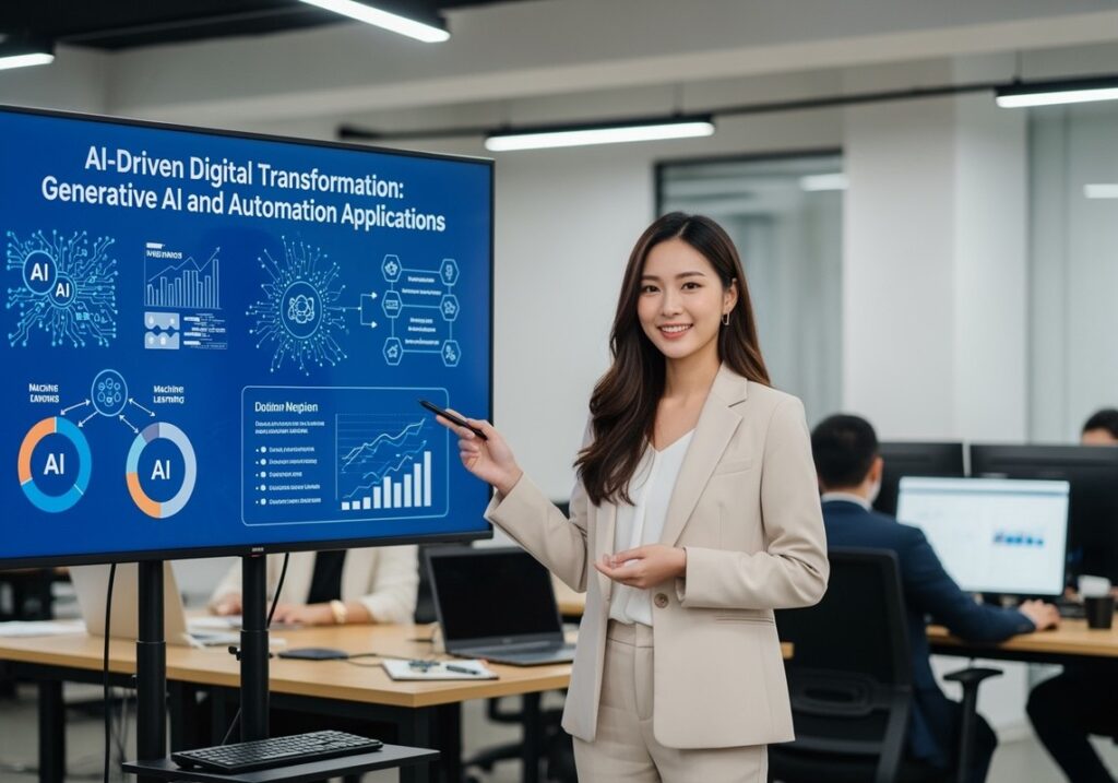 戰國策集團正式推出全方位AI課程體系，由資深AI講師林尚能領銜授課，提供政府部門、企業組織專業AI內訓服務。從基礎概念到實戰應用，協助企業數位轉型，掌握AI技術提升競爭優勢。涵蓋生成式AI、自動化工作流、業務銷售AI等熱門課程，客製化設計滿足不同需求。