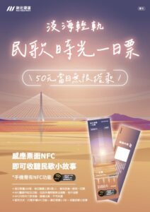 火星人福氣金鑛公司與新北捷運公司合作推出，晶片時光膠囊民歌時光NFC一日票