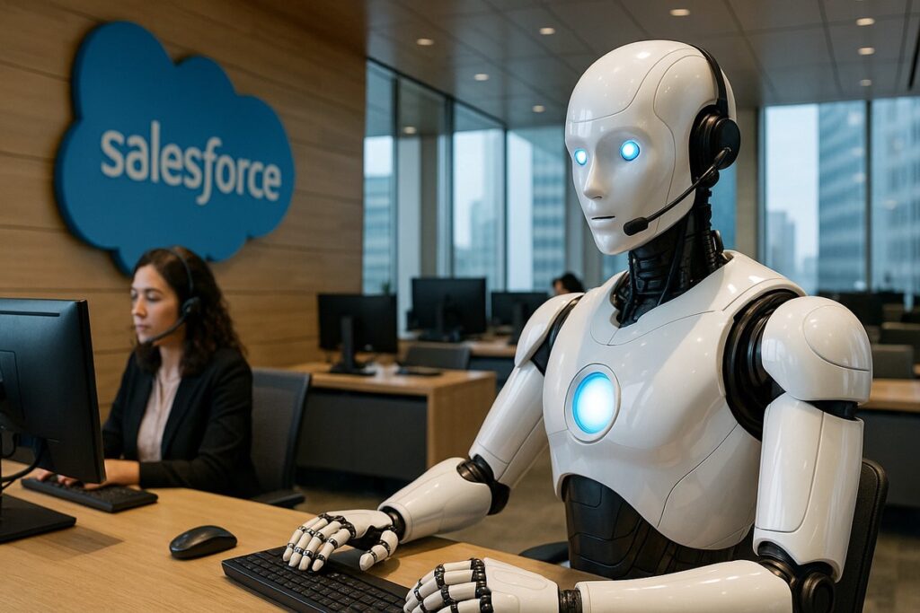 雲端軟體巨頭Salesforce裁員4千人 執行長坦言AI取代客服 雲端軟體巨頭Salesforce裁員4千人 執行長坦言AI取代客服