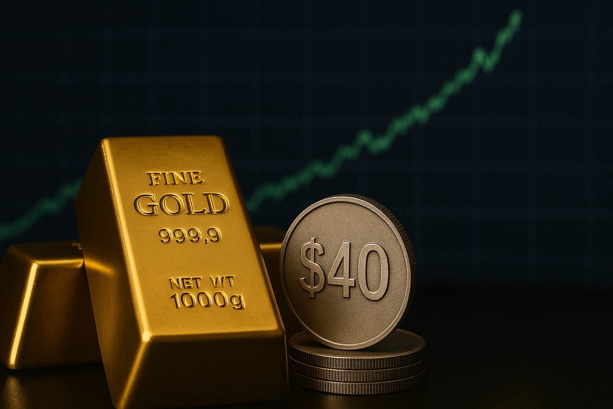 金銀齊漲！黃金逼近歷史新高、白銀重返40美元大關 | 索引新聞 INDEX News
