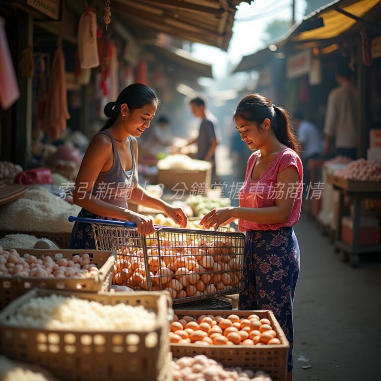 泰國商業部「藍旗」平價市集北上：拉攏家庭消費，壓低生活成本
