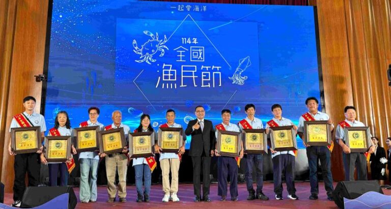 表揚全國優秀漁民    侯：持續推動新北永續漁業發展