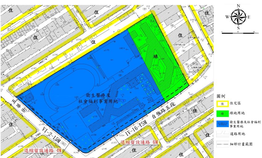 《圖說》都市計畫變更後示意圖。〈城鄉局提供〉