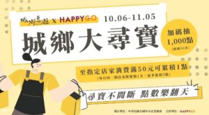 限時活動「HAPPY GO城鄉大尋寶」開跑！ 探索22城鄉特色再享點數回饋