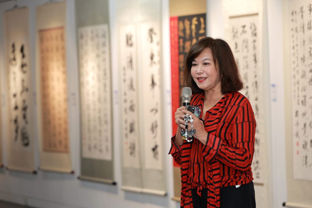基隆市書道會會員聯展開幕　邱佩琳肯定藝文傳承　推動書法教育向下扎根