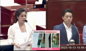 洪婉臻質疑大巨蛋秀泰影城外牆植栽擋緩降梯　蔣萬安令消防局會勘