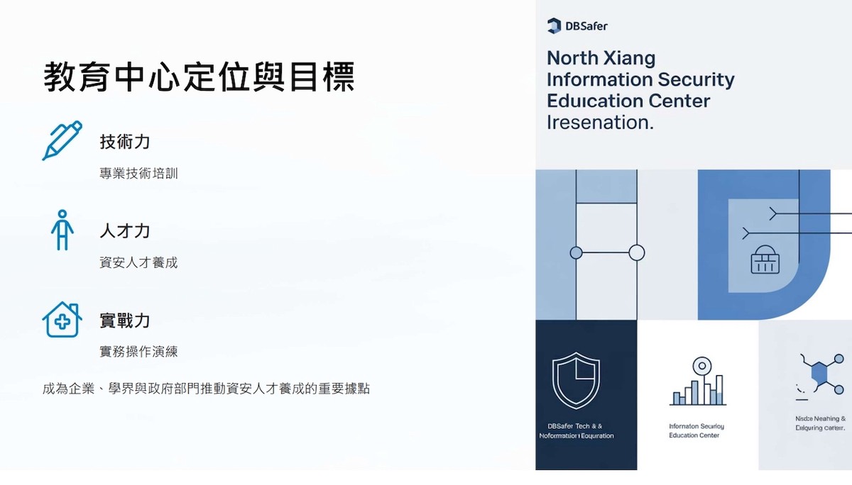 北祥資安教育中心正式啟動 攜手DBSAFER培育資安人才 北祥資安教育中心正式啟動 攜手DBSAFER培育資安人才