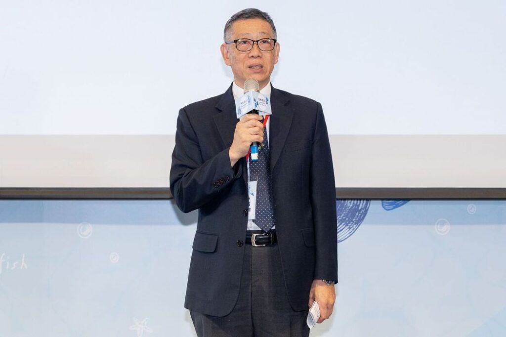 「漁我同行」水產品初級加工場攜手餐飲通路 共創跨界新篇章 農業部漁業署主任秘書繆自昌致詞。(圖/漁業署提供)