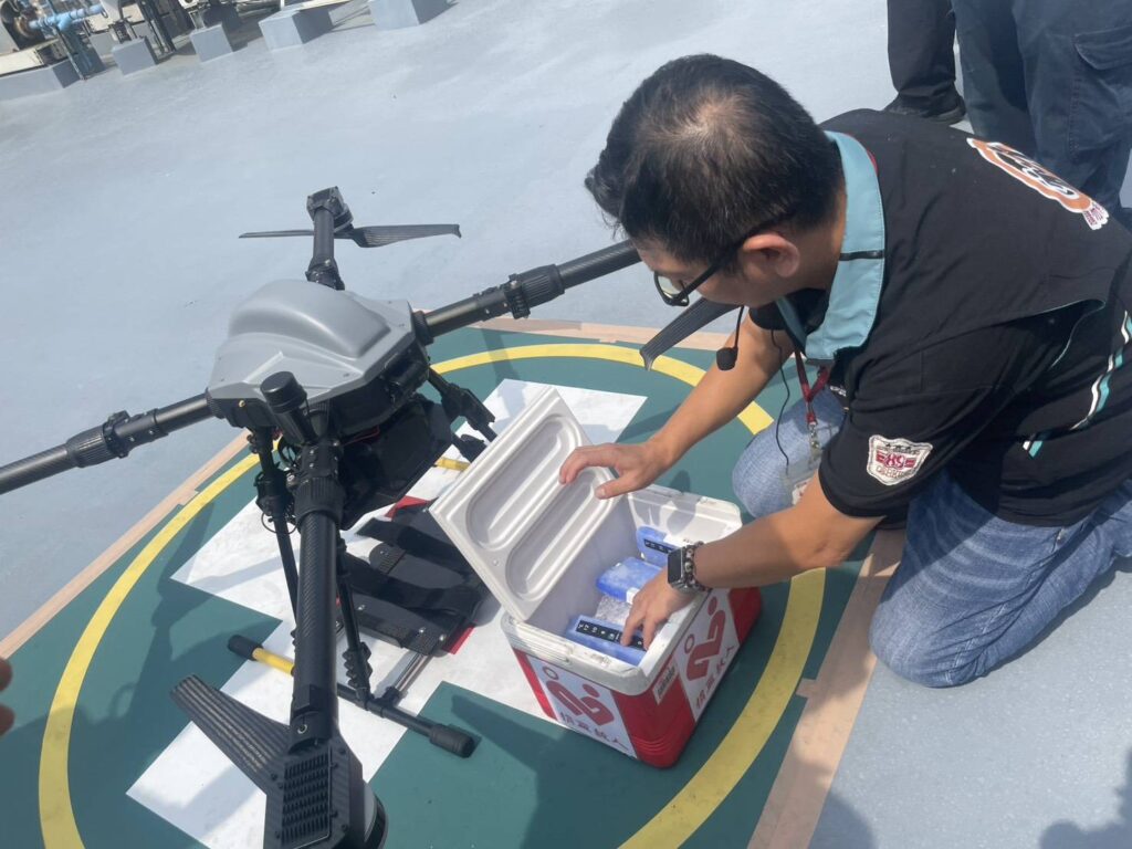 無人機助攻急救運輸　新竹捐血中心打造救命新模式