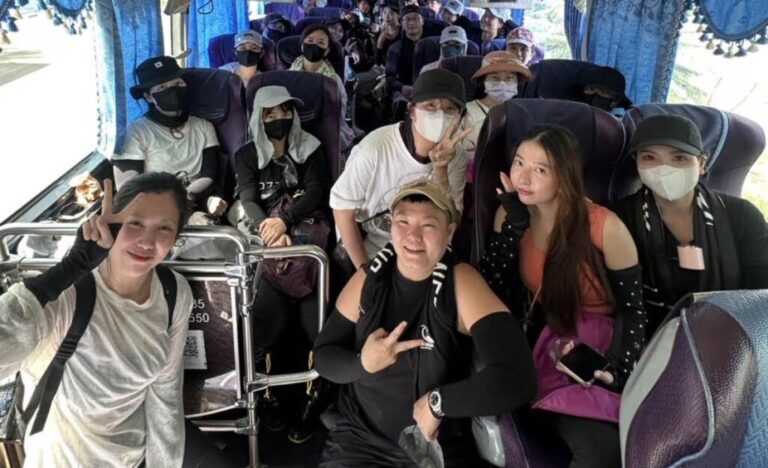 熱血返花蓮！Rock李振瑋信守承諾 近百人兩大車再出發