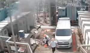 蘭陽發電廠開關場爆炸　廠長灼傷癱軟倒地送醫