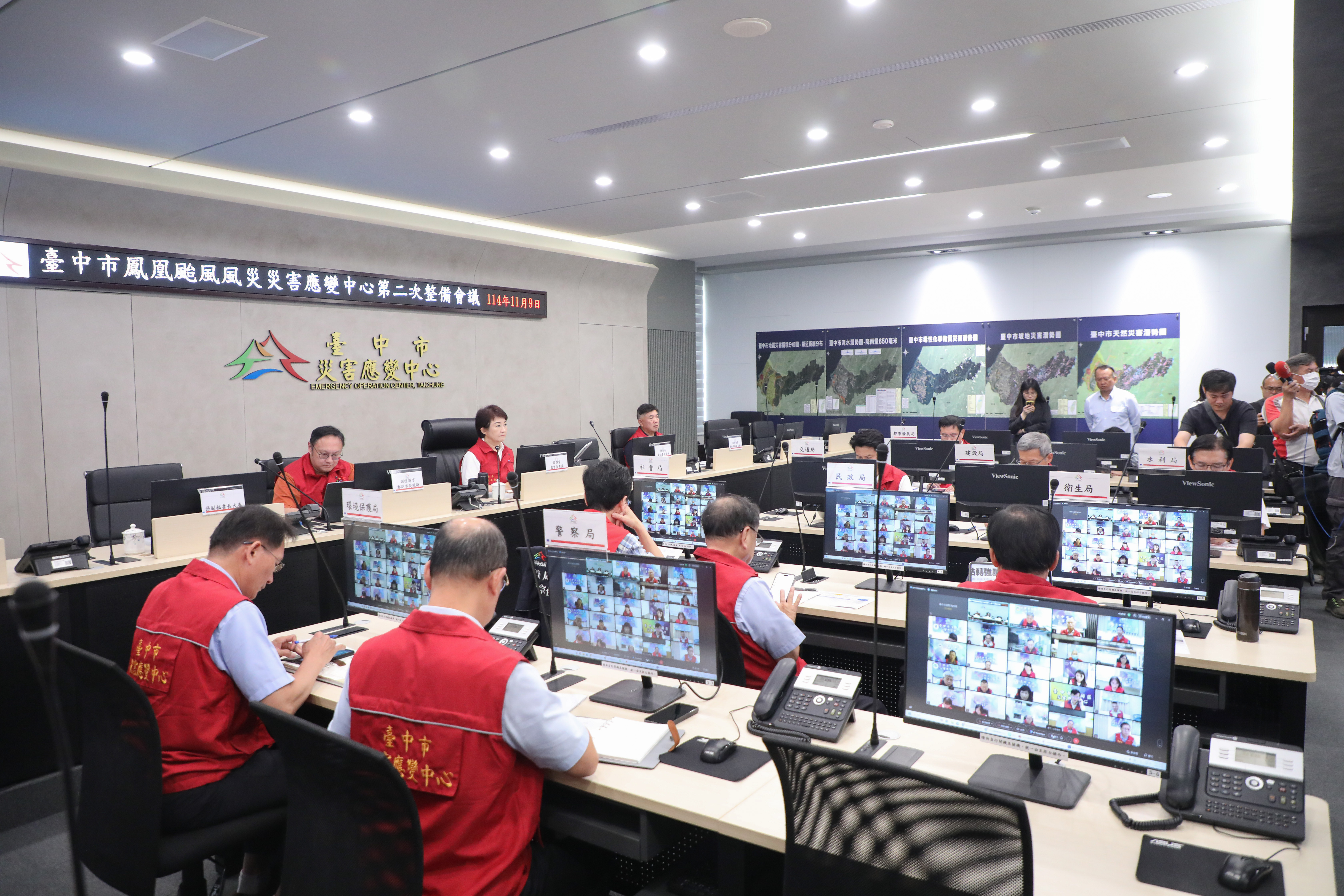 台中超前部署防颱整備　盧秀燕：多一份防範　少一份災害