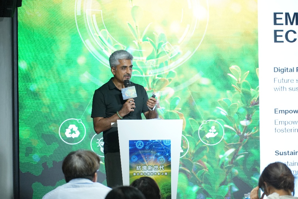 圖▲Lululemon台灣總經理Gulshan Kumar分享《永續行動力：品牌策略與實踐案例》。