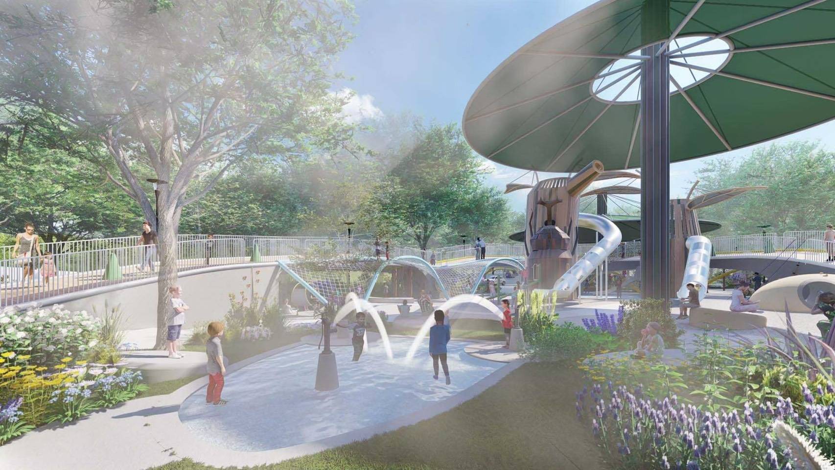 全台最「生態系」特色公園在東勢　獨角仙主題×戲水×共融遊具一次滿足