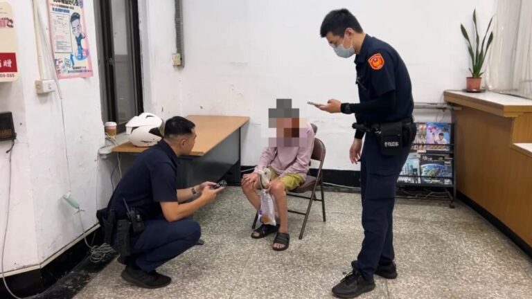 迷途老嬤「手提尿袋」橫跨3行政區4公里  西區所4警細心協助平安返家