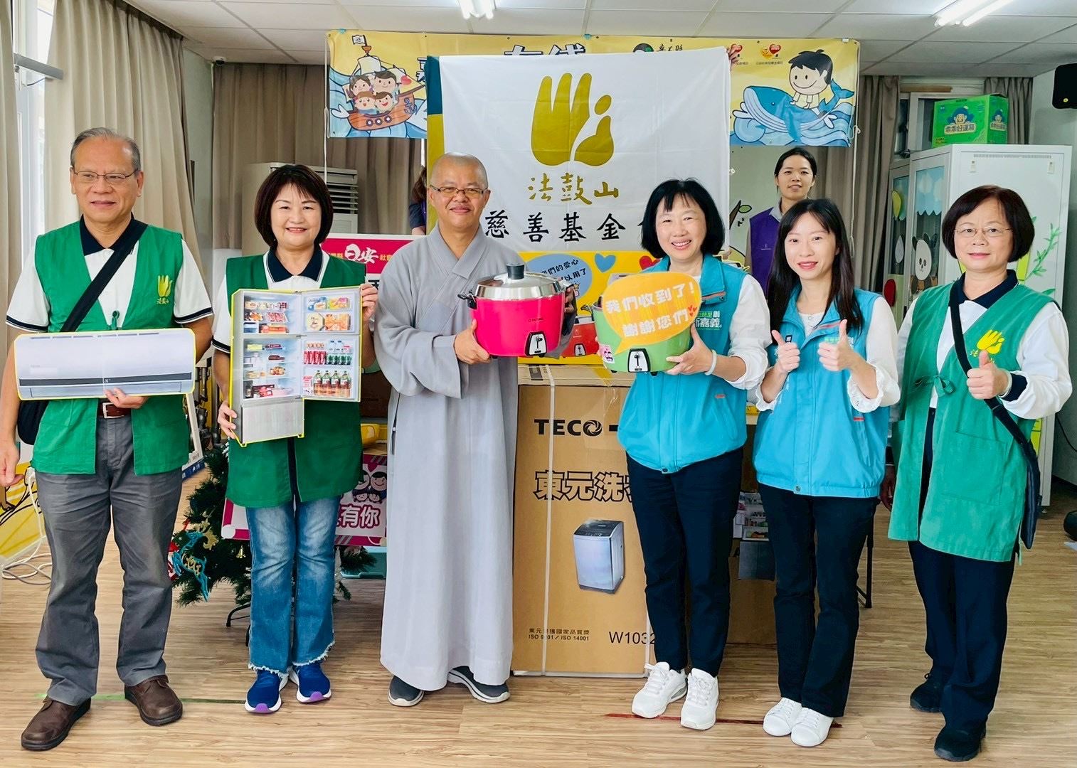法鼓山攜手送暖　捐贈家電助嘉義災後復原