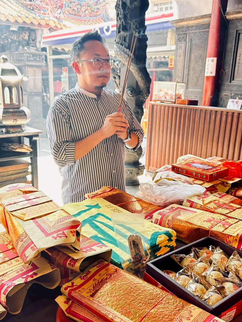 文總秘書長李厚慶說道，艋舺大拜拜不只是台北三大廟會之一，更是萬華一年一度重要的慶典。(圖/文總 提供)