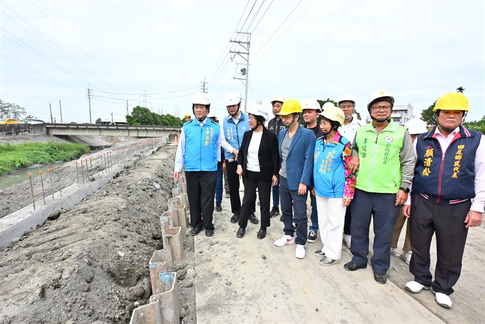 挹注3,842萬元　辦理田尾鄉清水溪排水正義橋周邊設施災後復建　守護鄉親通行安全