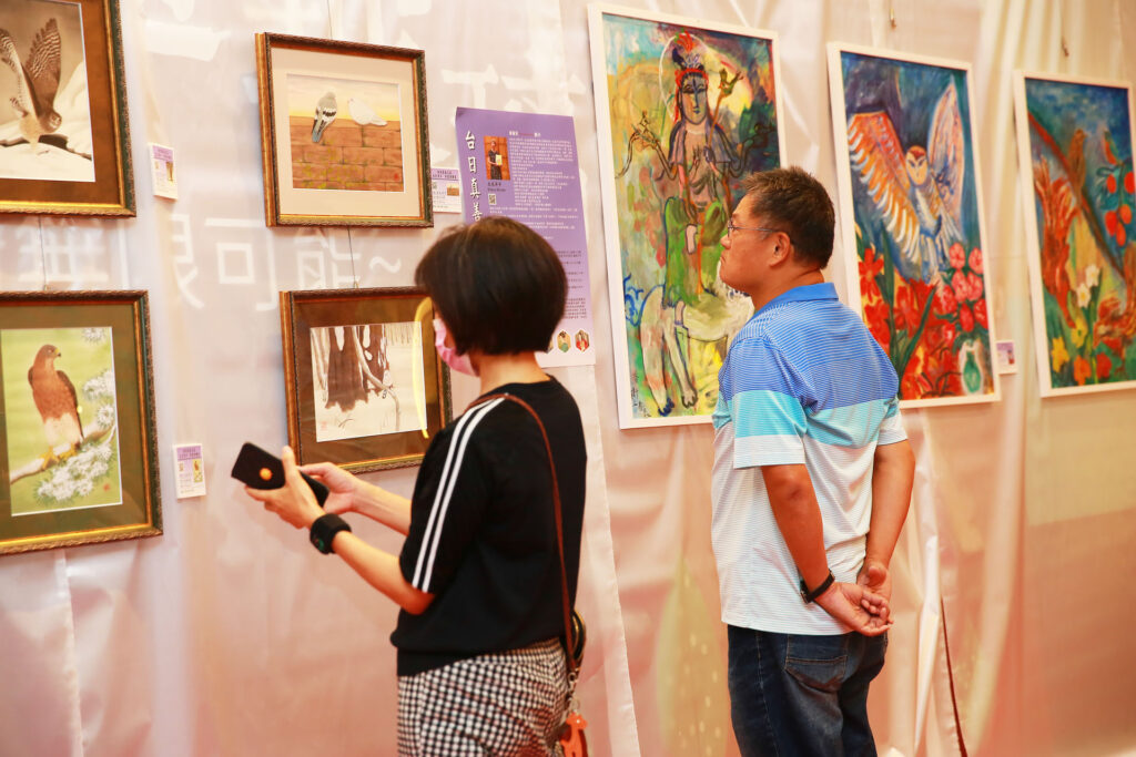 九十歲日本畫家思念台灣畫展 台灣玻璃館台日國民外交吸睛