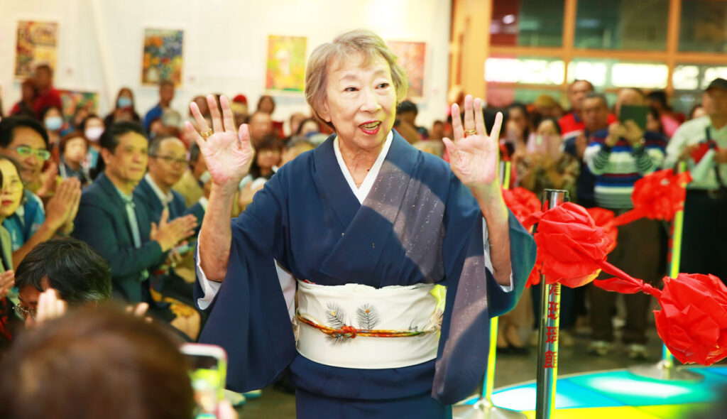 九十歲日本畫家思念台灣畫展 台灣玻璃館台日國民外交吸睛