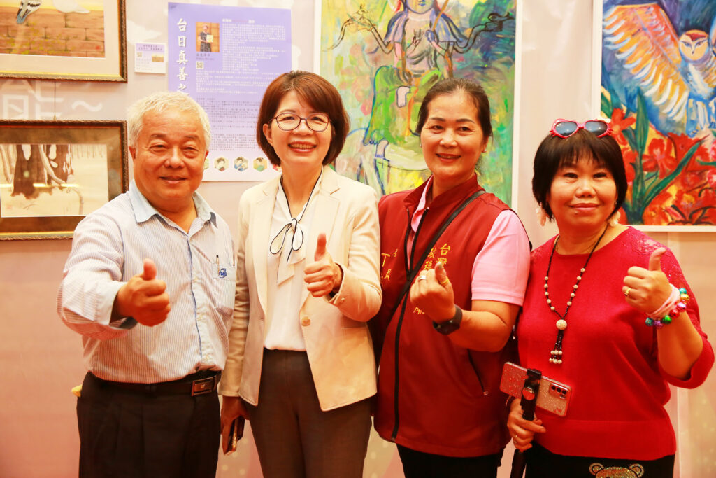 九十歲日本畫家思念台灣畫展 台灣玻璃館台日國民外交吸睛