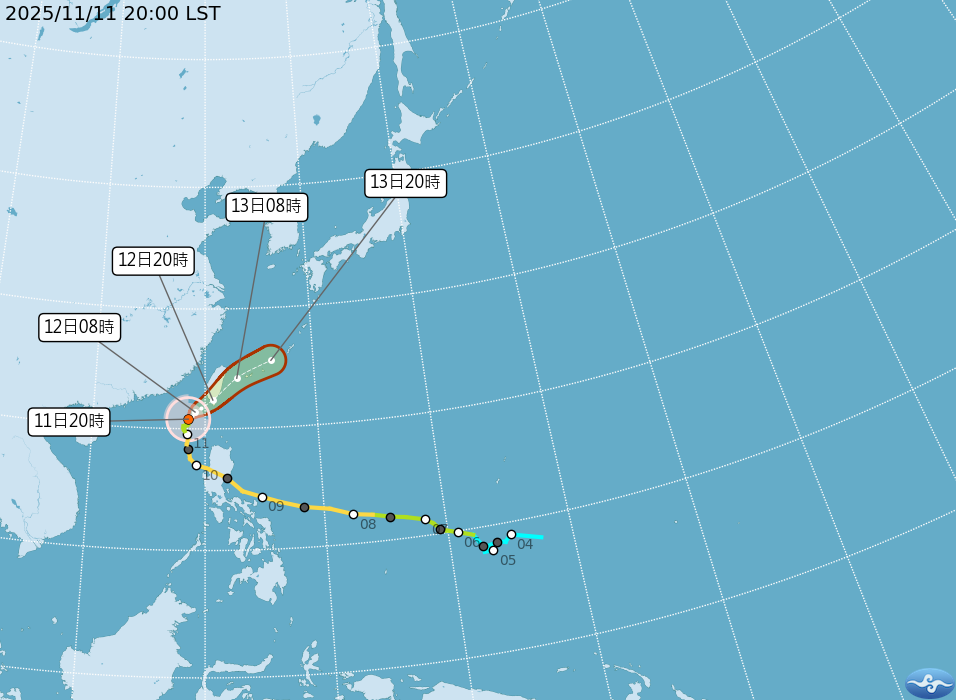 鳳凰颱風12日高屏登陸　全台11縣市、花蓮3鄉鎮1校停班課