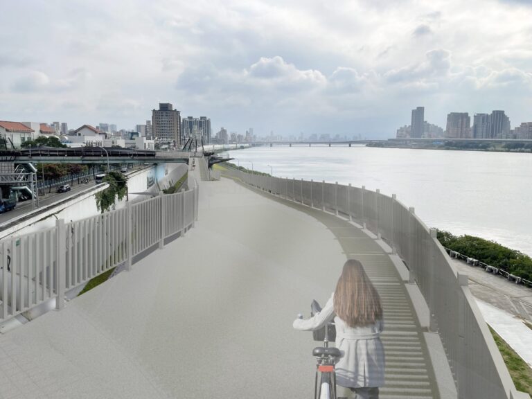 迪化污水廠公園動線整合工程啟動　串聯淡水河岸打造全新自行車體驗