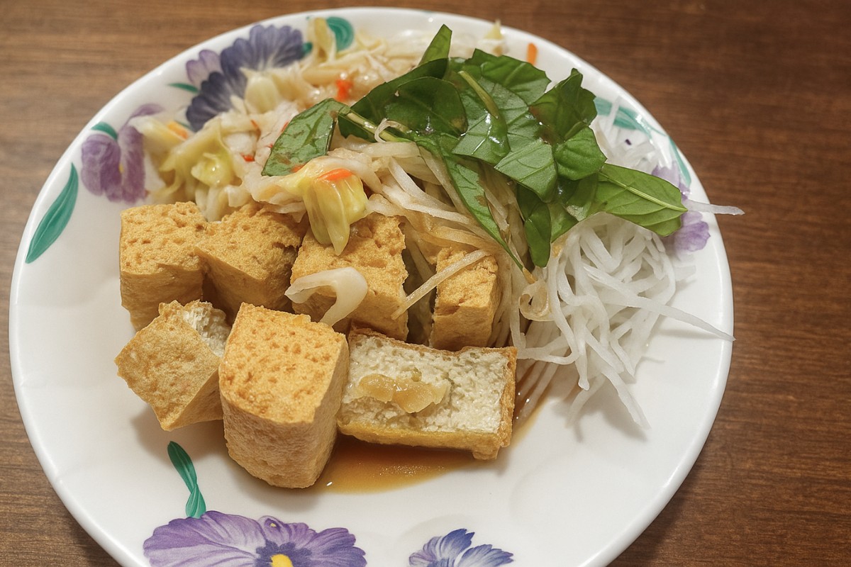 龍潭湖旅遊美食：外酥內嫩臭豆腐 成旅人散步後必嘗小吃！