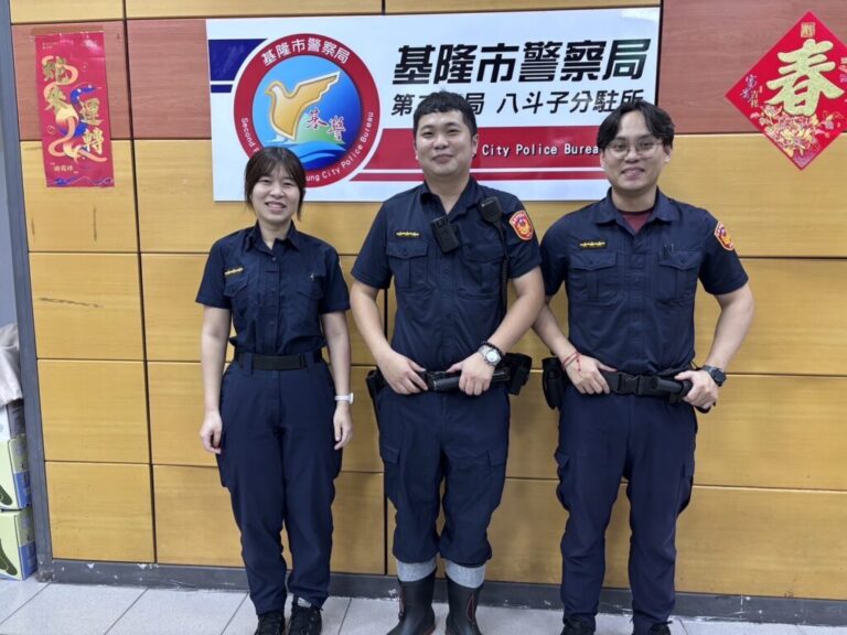 颱風突降豪雨致道路淹水　基二警第一時間協助交通疏導