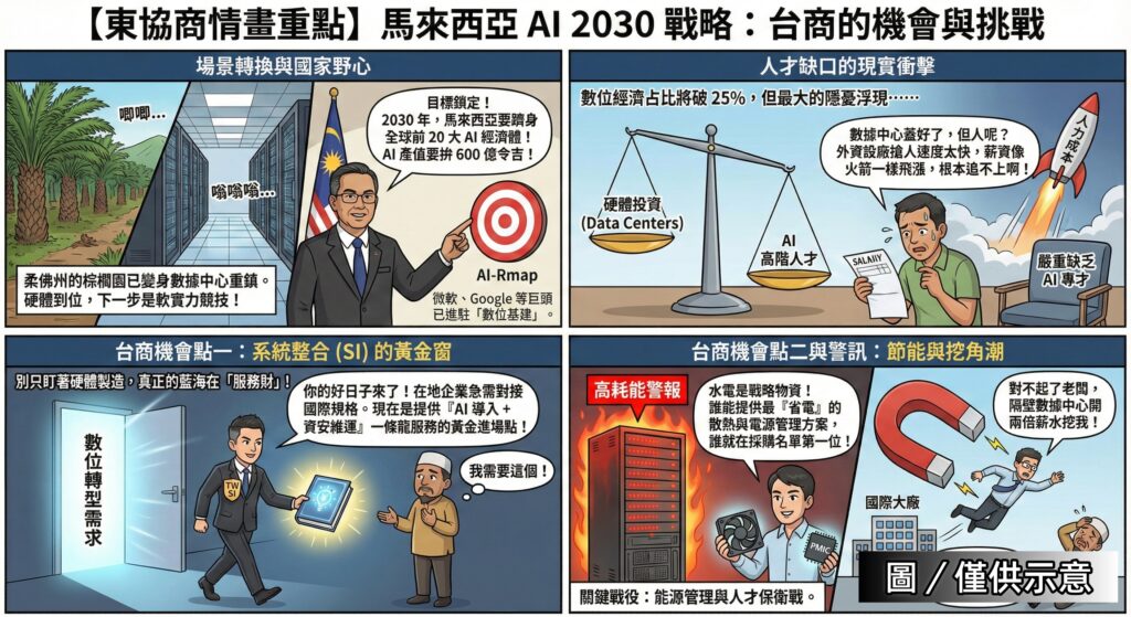馬來西亞：力拚 2030 全球 AI 前 20 強