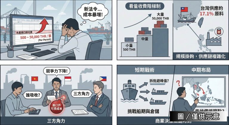 泰國：水產進口許可漲價風