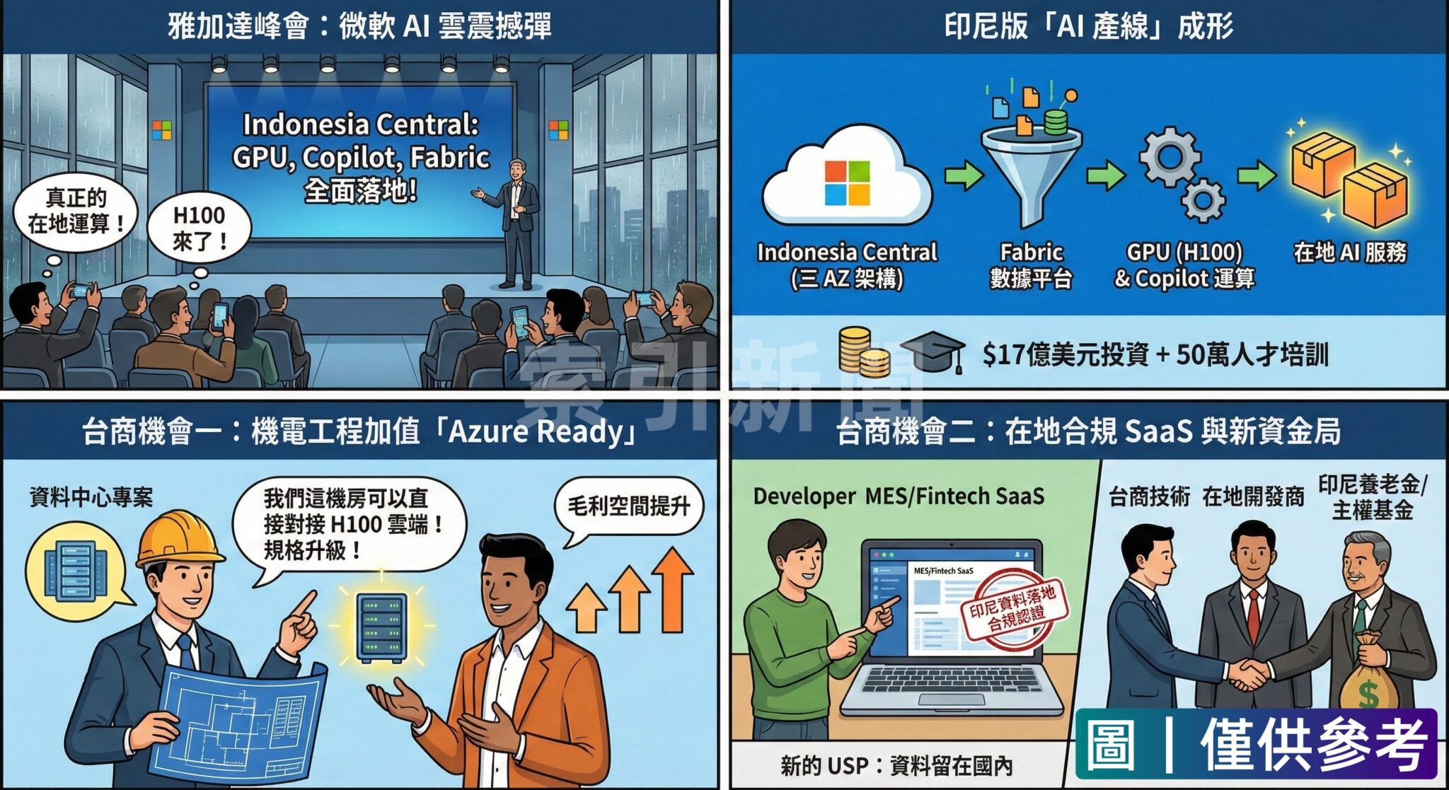 印尼微軟擴充在地AI雲