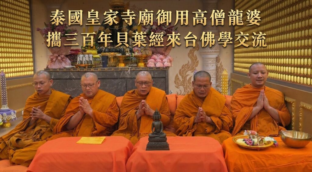 泰國皇家寺廟御用高僧龍婆弄再訪台灣 三百年貝葉經首度亮相促宗教交流 泰國皇家寺廟御用高僧龍婆弄再訪台灣 三百年貝葉經首度亮相促宗教交流