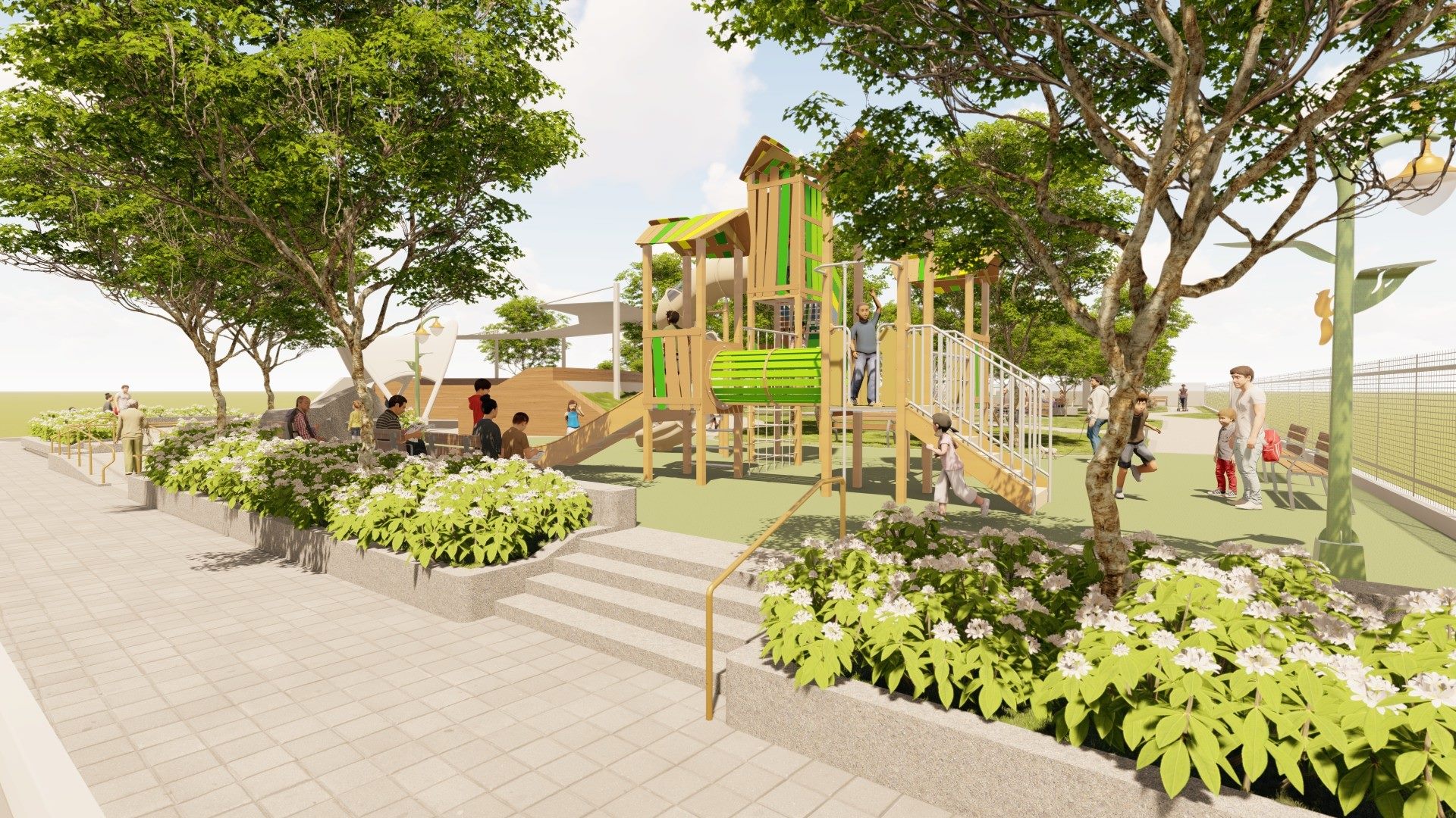 公園也會呼吸!內湖康樂綠地升級2.0 樹屋遊戲場成亮點 公園也會呼吸!內湖康樂綠地升級2.0 樹屋遊戲場成亮點