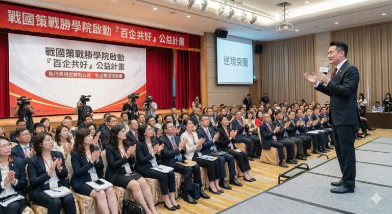 戰國策戰勝學院啟動「百企共好」公益計畫 執行長親授實戰心法 助企業逆境突圍