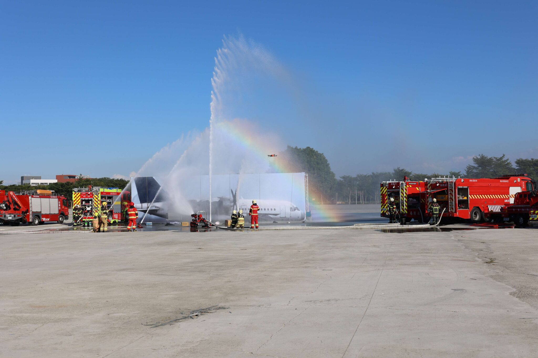 雲林與嘉義縣府及航空站　舉辦場外空難災害聯合防救演習