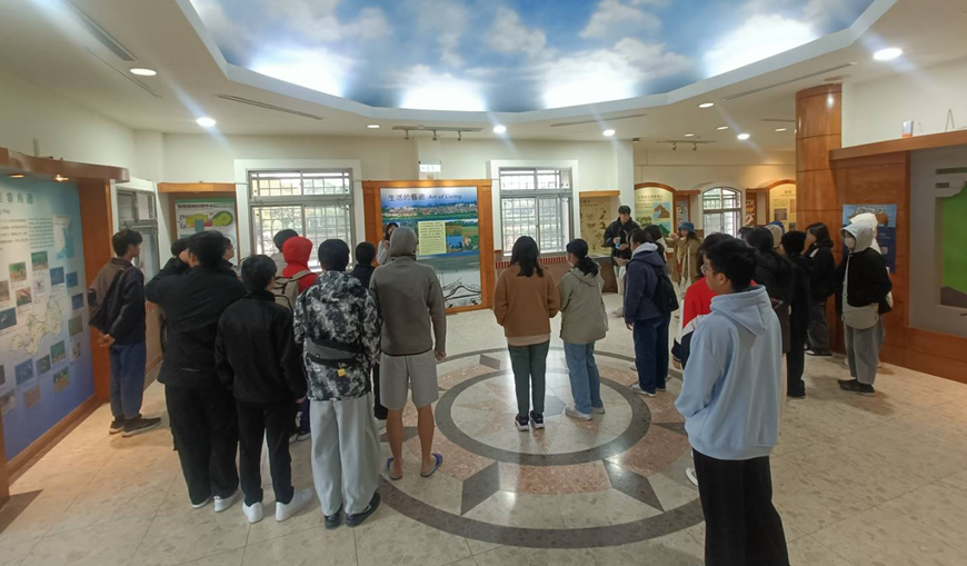 金門大學都景系參訪金門雙鯉濕地自然中心〡陳彙瑜教授帶領學生現地場域設計學習