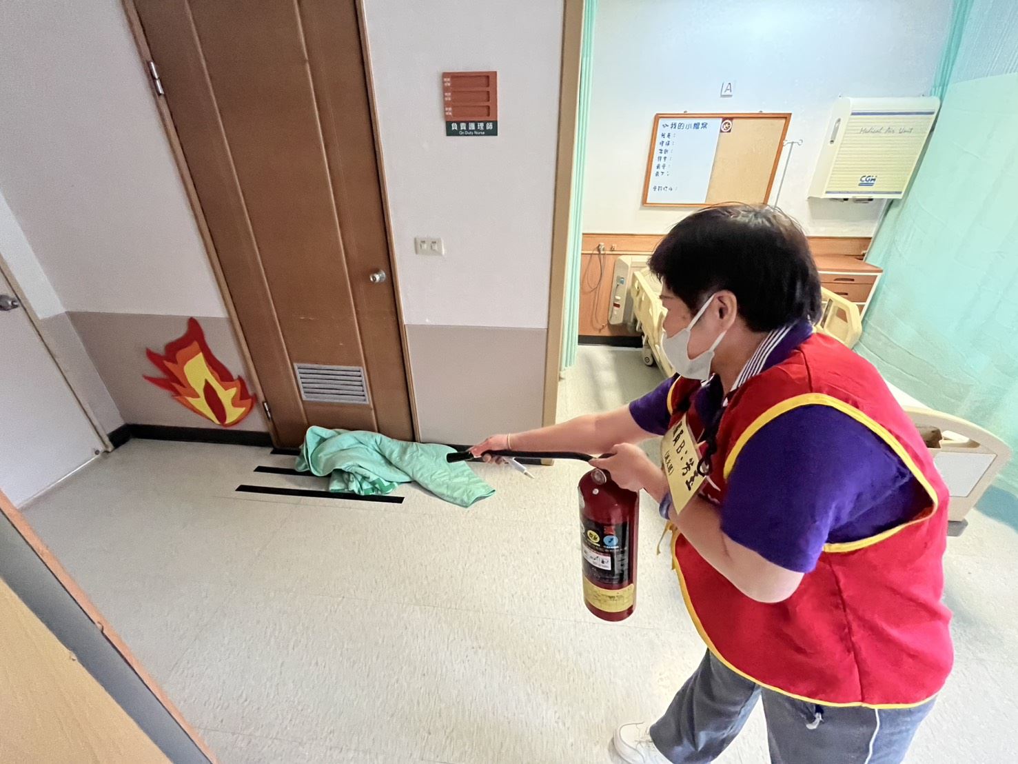 嘉義長庚護理之家演練夜間防災應變 展現高效處理能力 嘉義長庚護理之家演練夜間防災應變 展現高效處理能力