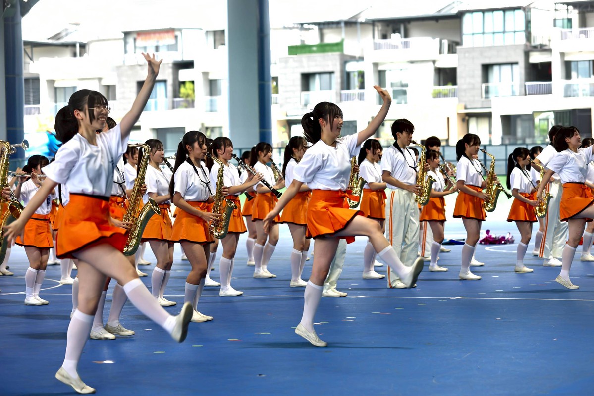 影/「橘色惡魔」席捲屏東 台日樂儀隊共奏青春狂潮 影/「橘色惡魔」席捲屏東 台日樂儀隊共奏青春狂潮