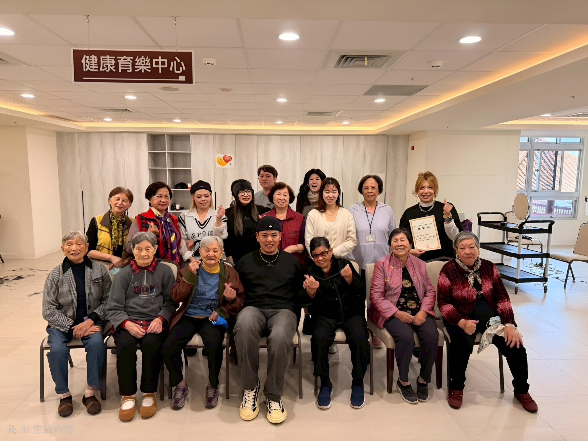 義剪髮型設計陪伴長者 美美造型容光換發 蘭陽仁愛之家執行長妙志法師致贈感謝狀 義剪髮型設計陪伴長者 美美造型容光換發 蘭陽仁愛之家執行長妙志法師致贈感謝狀