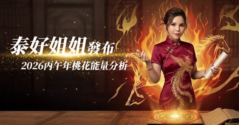 泰好姐姐解析 2026 丙午火馬年：桃花不是開，是爆 不佈局恐陷業力型關係