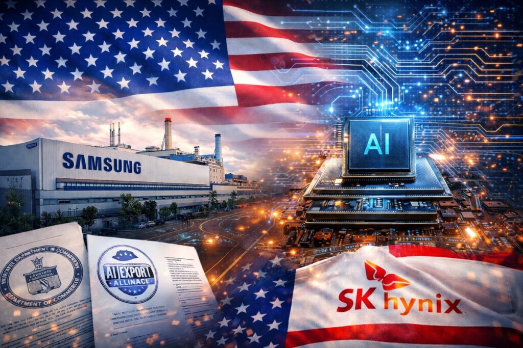 美國擬AI出口聯盟構想 三星與SK表態支持供應鏈合作方向 美國擬AI出口聯盟構想 三星與SK表態支持供應鏈合作方向