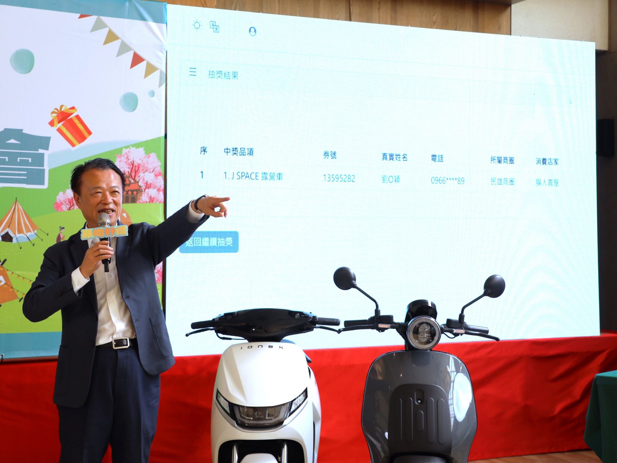 嘉義縣商圈聯合購物節直播抽出最大獎　百萬露營車幸運得主