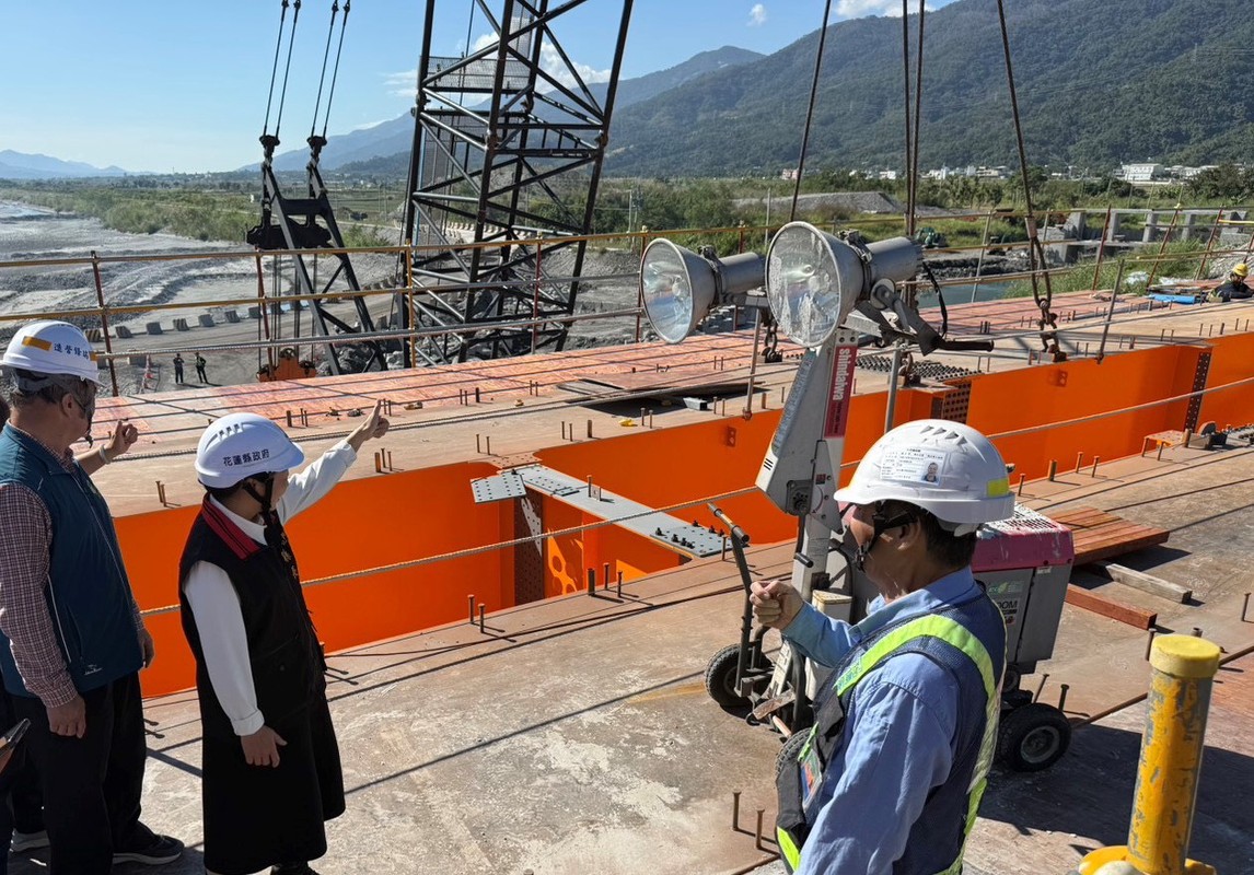 玉里高寮大橋工程進入最後階段完成合攏 榮獲第19屆金安獎肯定 玉里高寮大橋工程進入最後階段完成合攏 榮獲第19屆金安獎肯定