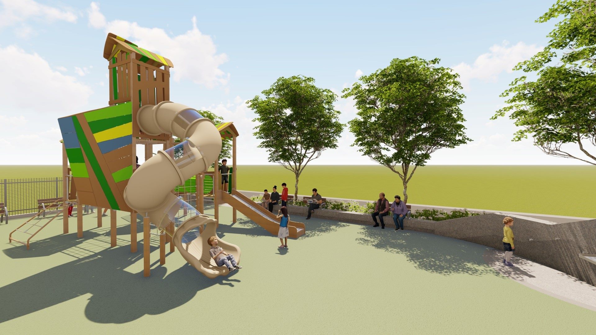 公園也會呼吸!內湖康樂綠地升級2.0 樹屋遊戲場成亮點 公園也會呼吸!內湖康樂綠地升級2.0 樹屋遊戲場成亮點