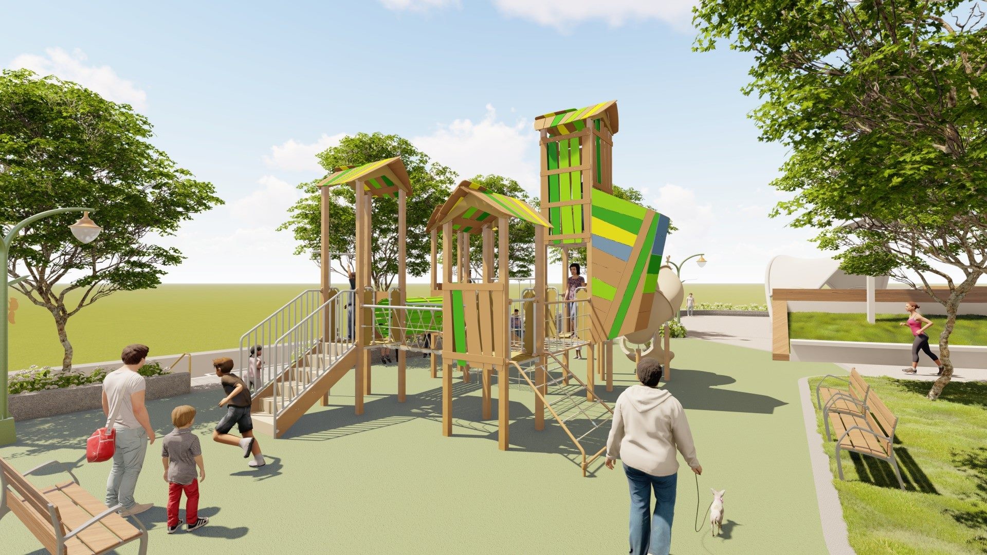 公園也會呼吸!內湖康樂綠地升級2.0 樹屋遊戲場成亮點 公園也會呼吸!內湖康樂綠地升級2.0 樹屋遊戲場成亮點