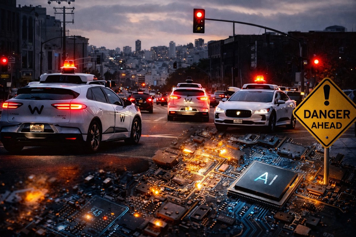 舊金山大停電連鎖效應 大量Waymo無人計程車癱瘓街頭 舊金山大停電連鎖效應 大量Waymo無人計程車癱瘓街頭