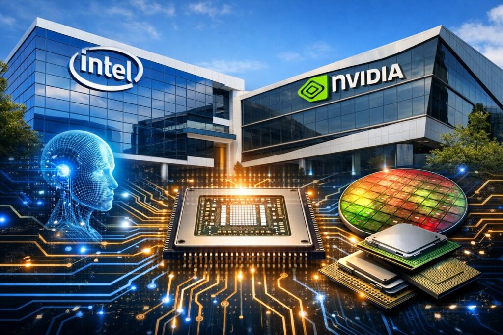 輝達砸50億美元投資英特爾 AI晶片兩強結盟震撼業界 輝達砸50億美元投資英特爾 AI晶片兩強結盟震撼業界