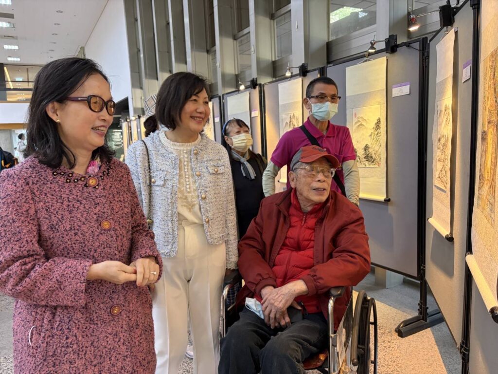 新竹榮家樂齡圓夢國畫獻藝　交大浩然圖書館聯展開